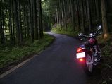林道とバイク